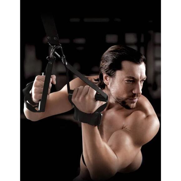 🦋B2G1🦋PIPEDREAM-Command by Sir Richard's Erotic Suspension Cuff Set - Black - Picture 2 of 9